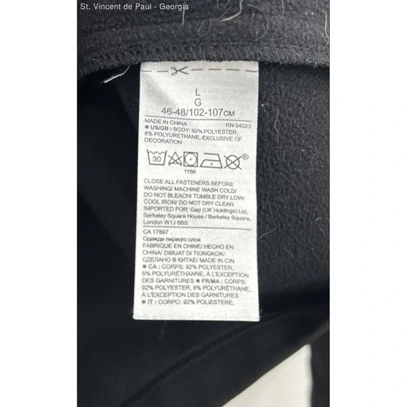 Banana Republic Full Zip Lightweight Jacket Men's Large Black Casual - Picture 7 of 9